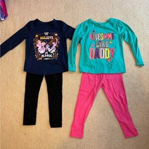 Disney Kids Matching Set - Navy, Teal, Black, Pink